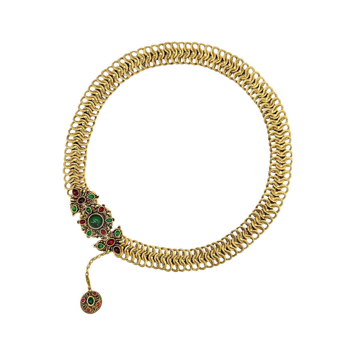 CHANEL VINTAGE CHAIN BELT GRIPOIX ACCESSORY 90269889