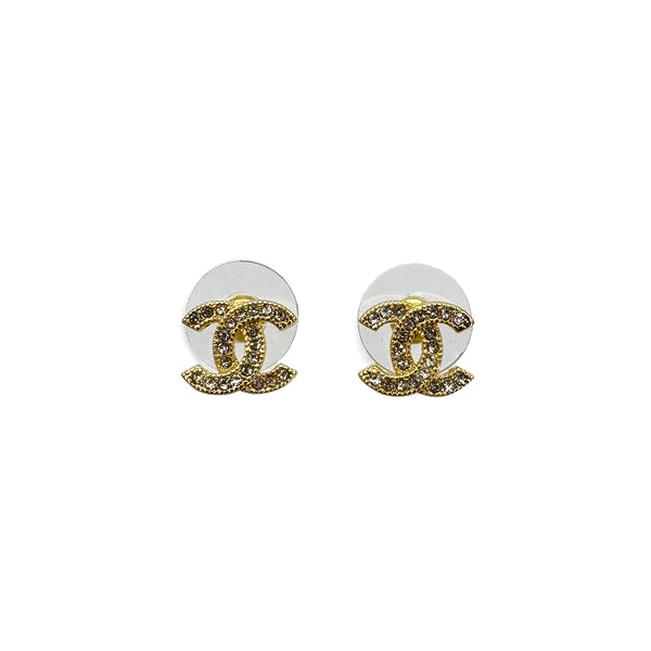 CHANEL EARRINGS COCOMARK RHINESTONE ACCESSORY B21P 90269897