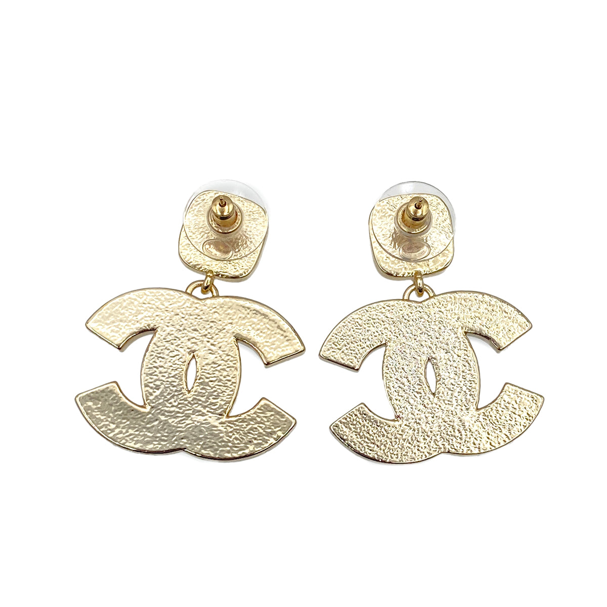 CHANEL EARRINGS SWING COCO MARK BLUE ACCESSORY B24B 90269902