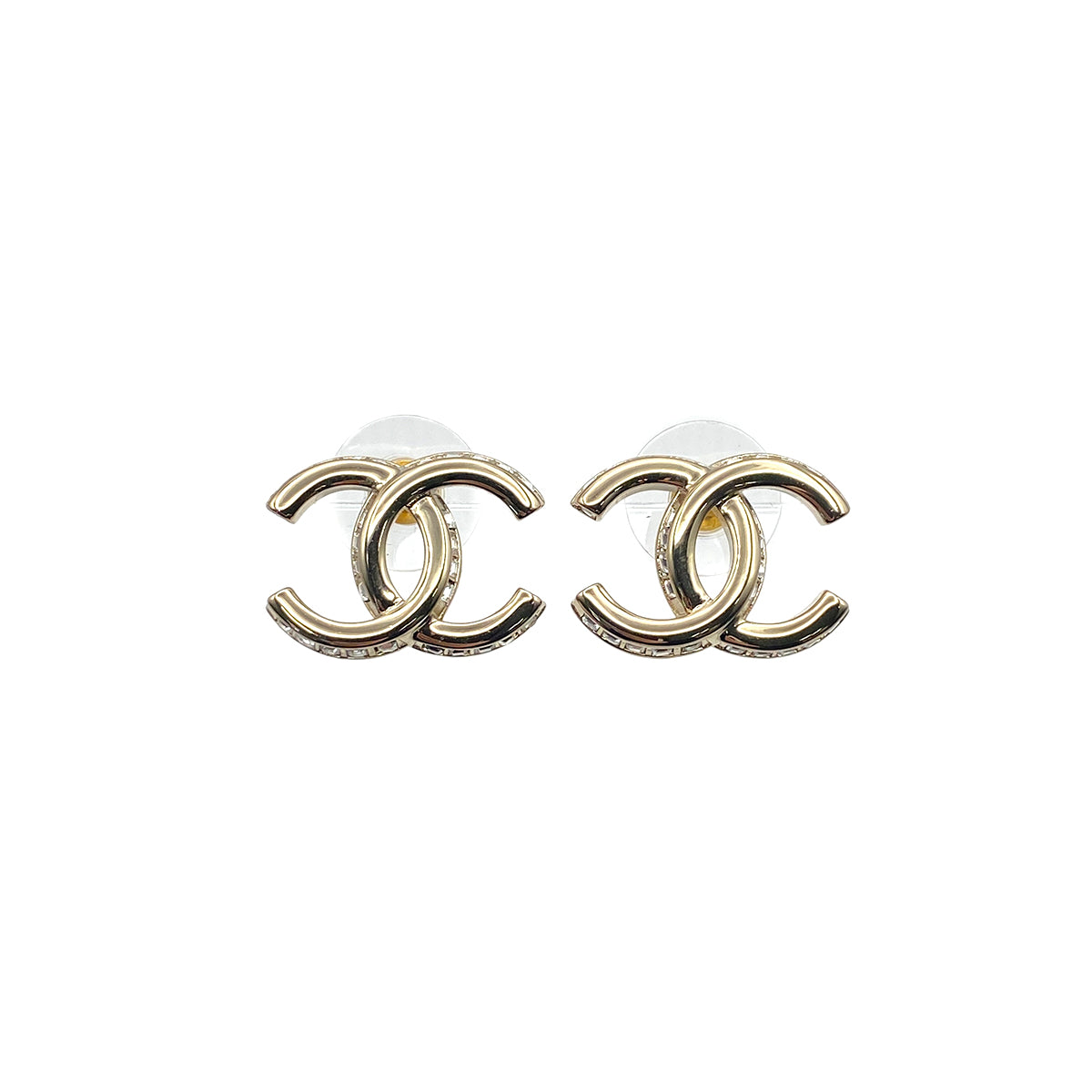 CHANEL EARRINGS COCOMARK RHINESTONE ACCESSORY B23B 90269903