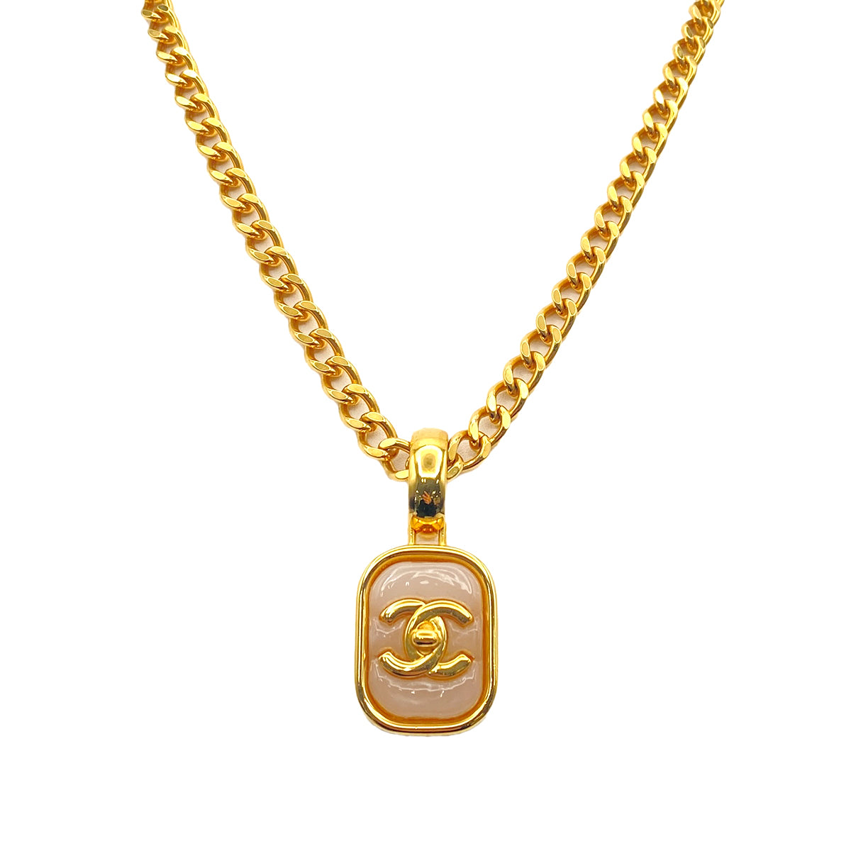 CHANEL VINTAGE NECKLACE COCOMARK TURN LOCK ACCESSORY 97P 90269907