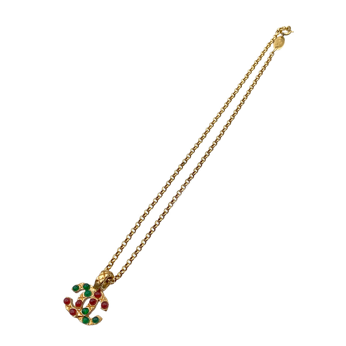CHANEL VINTAGE NECKLACE COLOR STONE ACCESSORY 90269913