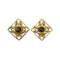 CHANEL VINTAGE EARRINGS COCO MARK SQUARE TIGER EYE ACCESSORY 23 90269914 - PURPOSE