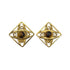 CHANEL VINTAGE EARRINGS COCO MARK SQUARE TIGER EYE ACCESSORY 23 90269914 - PURPOSE