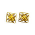 CHANEL VINTAGE EARRINGS COCO MARK SQUARE TIGER EYE ACCESSORY 23 90269914 - PURPOSE