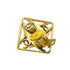 CHANEL VINTAGE EARRINGS COCO MARK SQUARE TIGER EYE ACCESSORY 23 90269914 - PURPOSE