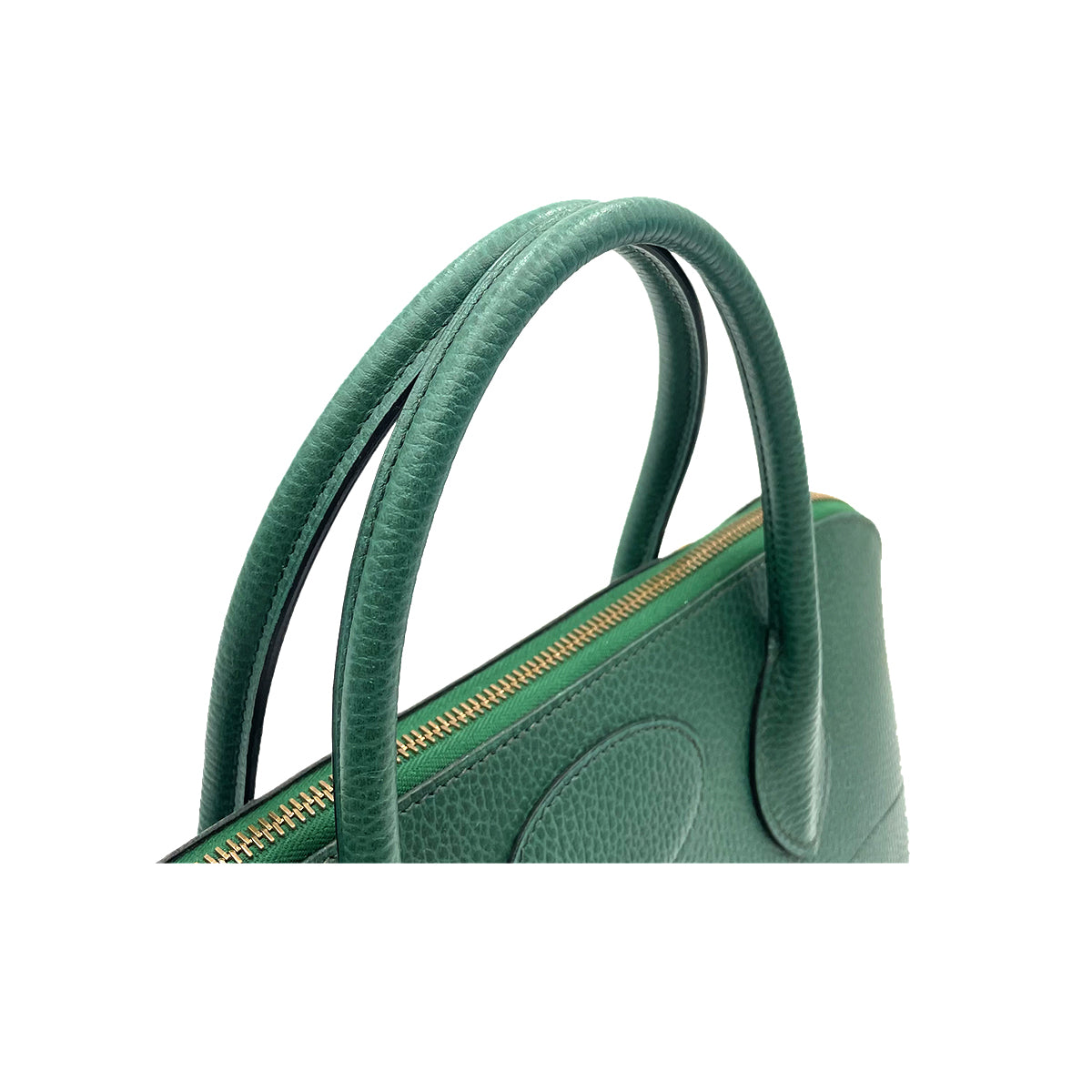 HERMES BOLIDE 35 VERT ANGLAIS  ARDENNES HAND SHOULDER BAG □ 90263218