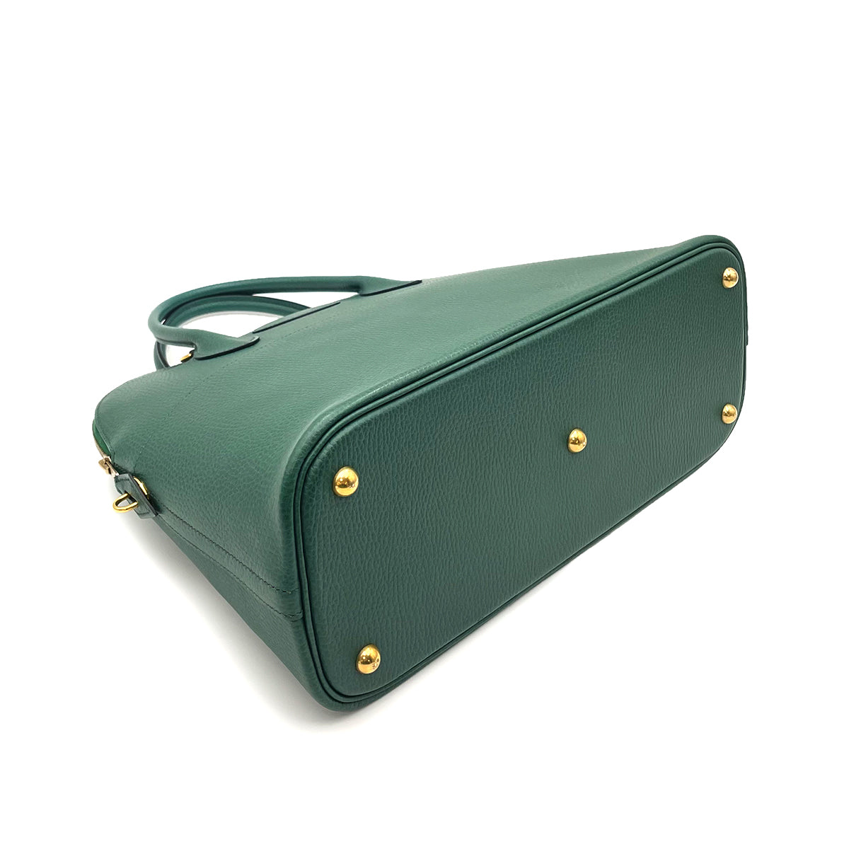 HERMES BOLIDE 35 VERT ANGLAIS  ARDENNES HAND SHOULDER BAG □ 90263218