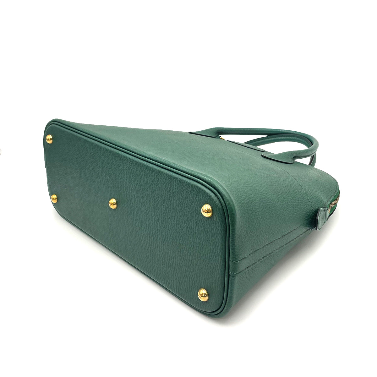 HERMES BOLIDE 35 VERT ANGLAIS  ARDENNES HAND SHOULDER BAG □ 90263218