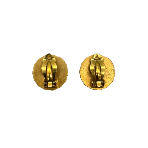 CHANEL VINTAGE EARRINGS ROUND COCOMARK ACCESSORY 95A 90270326 - PURPOSE