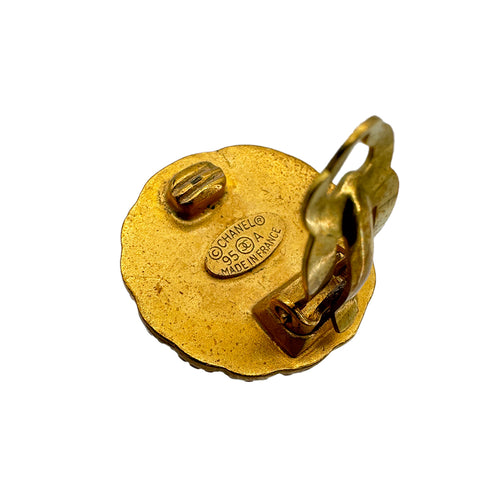 CHANEL VINTAGE EARRINGS ROUND COCOMARK ACCESSORY 95A 90270326 - PURPOSE