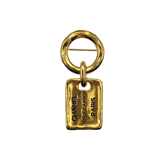 CHANEL VINTAGE 31 RUE CAMBON BROOCH GOLD ACCESSORY 90270327