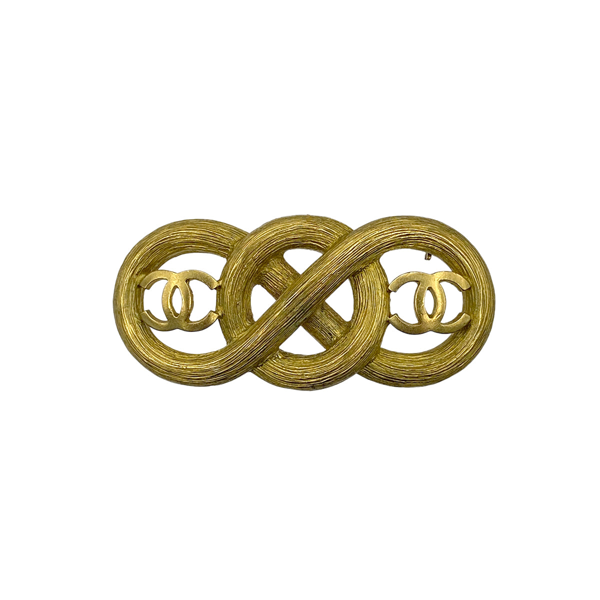 CHANEL VINTAGE COCOMARK BROOCH GOLD ACCESSORY 93C 90270329