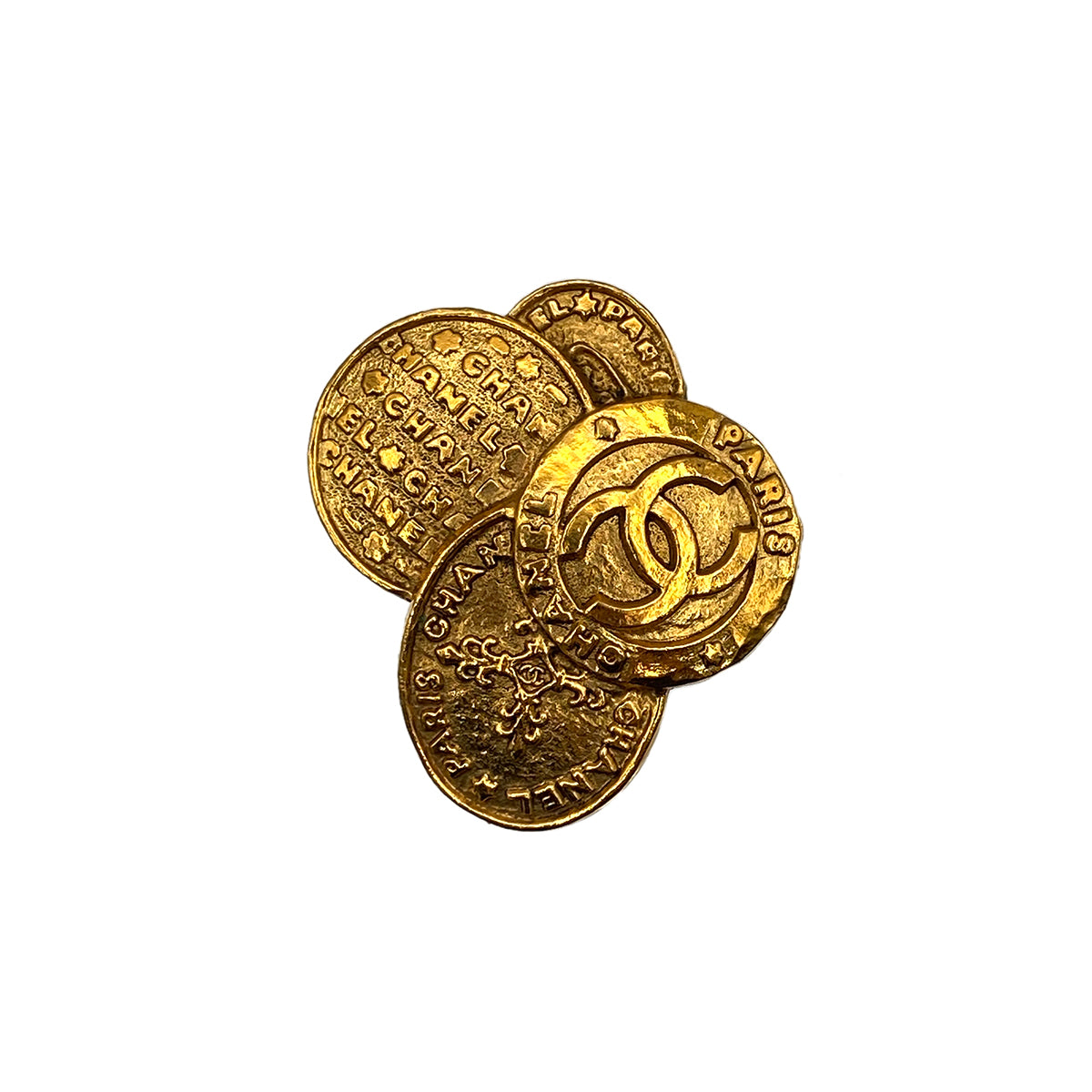 CHANEL VINTAGE COCOMARK BROOCH GOLD ACCESSORY 28 90270331