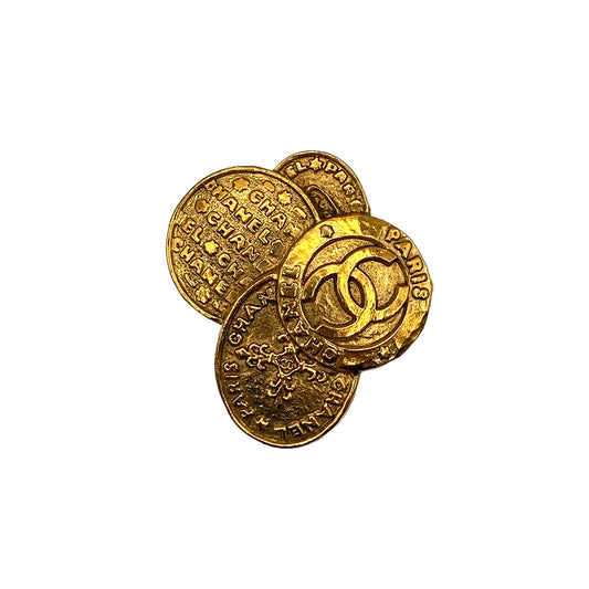 CHANEL VINTAGE COCOMARK BROOCH GOLD ACCESSORY 28 90270331