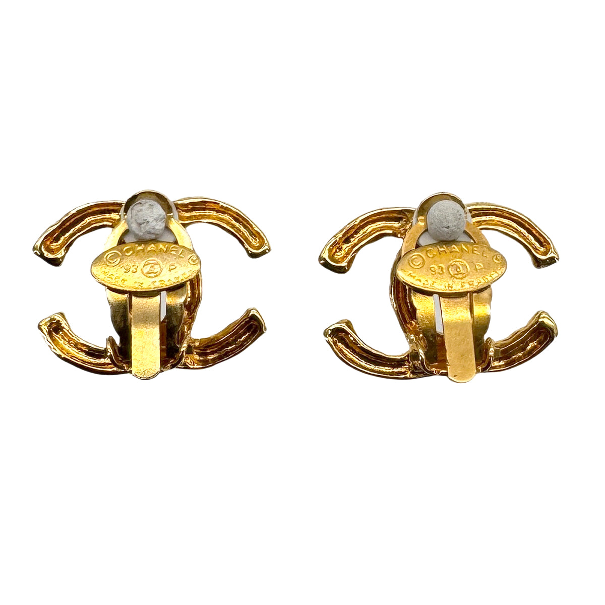 CHANEL VINTAGE EARRINGS COCOMARK ACCESSORY 93P 90270333