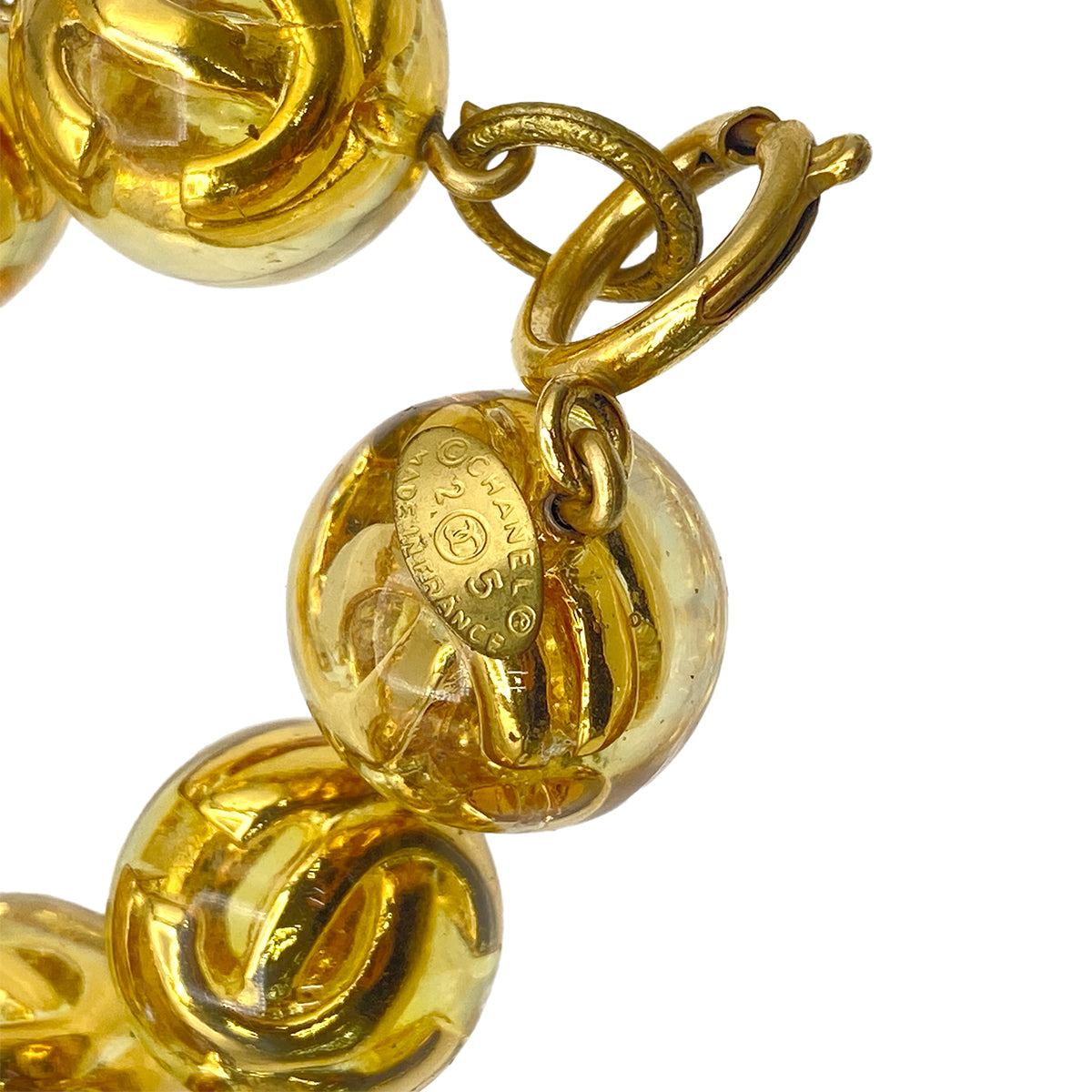 CHANEL VINTAGE NECKLACE COCOMARK BALL CHAIN ACCESSORY 25 90270346