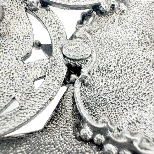 CHANEL COCOMAK PARIS DALLAS STAR EMBLEM BROOCH SILVER ACCESSORY B14A 90270355 - PURPOSE