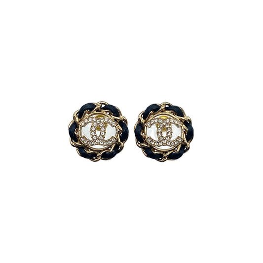 CHANEL EARRINGS COCOMARK RHINESTONE ACCESSORY B25V 90270358