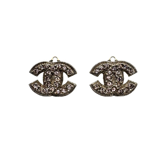 CHANEL EARRINGS RHINESTONE COCOMARK ACCESSORY 08C 90270389