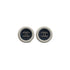CHANEL VINTAGE EARRINGS ROUND COCOMARK BLACK WHITE ACCESSORY 96P 90270764 - PURPOSE