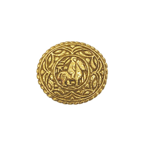 CHANEL VINTAGE BROOCH HORSEBACK RIDING OVAL ACCESSORY 90270774 - PURPOSE