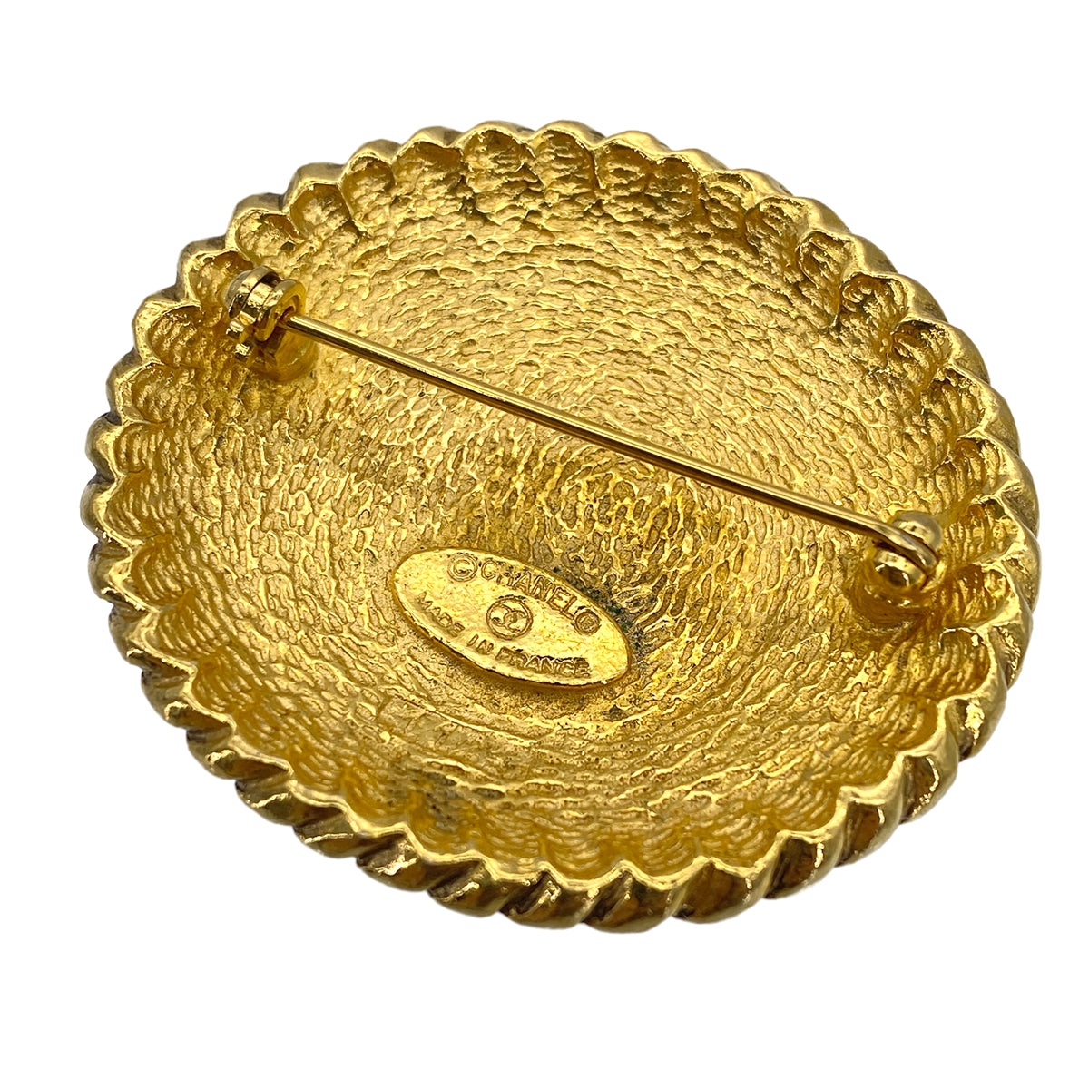 CHANEL VINTAGE BROOCH HORSEBACK RIDING OVAL ACCESSORY 90270774