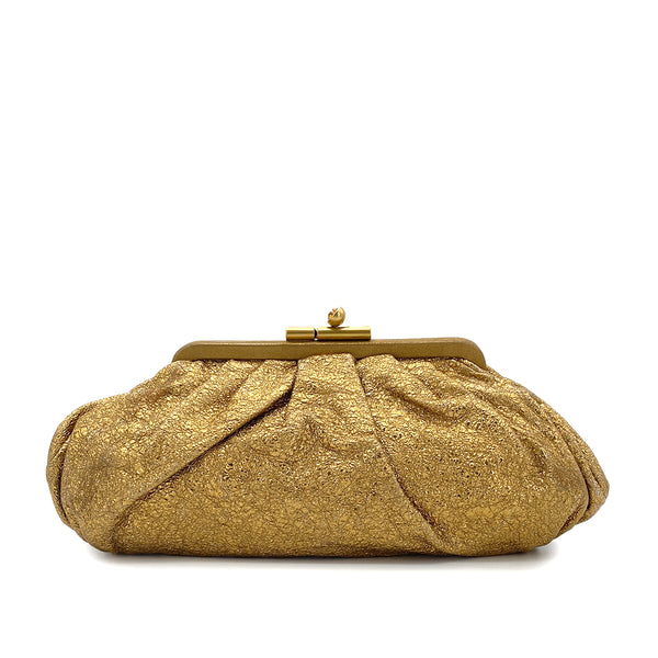 CHANEL VINTAGE CLUTCH BAG GOLD LEATHER 90270784 - PURPOSE