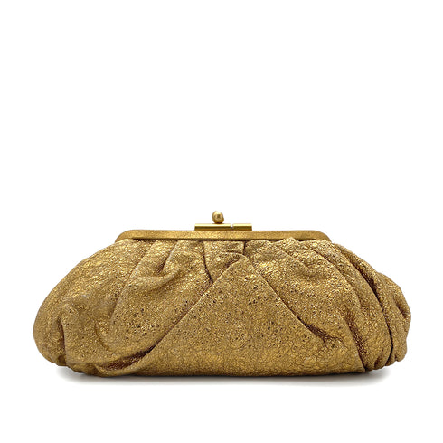 CHANEL VINTAGE CLUTCH BAG GOLD LEATHER 90270784 - PURPOSE