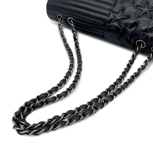 CHANEL PARIDARAS CHAIN SHOULDER BAG STAR BLACK LAMB SKIN 90270787 - PURPOSE