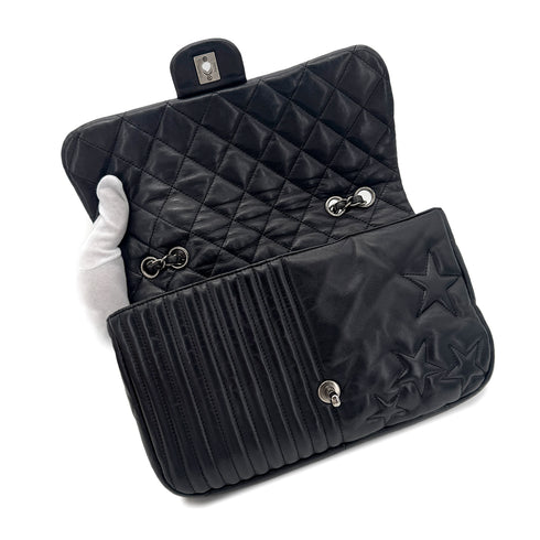 CHANEL PARIDARAS CHAIN SHOULDER BAG STAR BLACK LAMB SKIN 90270787 - PURPOSE