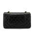 CHANEL VINTAGE CLASSIC FLAP MEDIUM CHAIN SHOULDER BAG BLACK LAMB SKIN 90270796 - PURPOSE