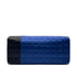 CHANEL VINTAGE CHOCOLATE BAR CHAIN SHOULDER BAG BLUE BLACK SATIN 90270797 - PURPOSE