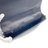 CHANEL VINTAGE CHOCOLATE BAR CHAIN SHOULDER BAG BLUE BLACK SATIN 90270797 - PURPOSE