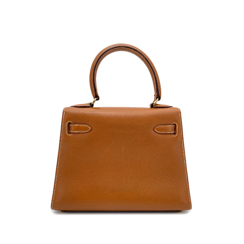 HERMES MINI KELLY 20 SELLIER GOLD COUCHEVEL SHOULDER BAG V GHW 90270798 - PURPOSE