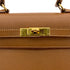 HERMES MINI KELLY 20 SELLIER GOLD COUCHEVEL SHOULDER BAG V GHW 90270798 - PURPOSE