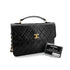 CHANEL VINTAGE MATELASSE 2WAY CHAIN SHOULDER BAG BLACK LAMB SKIN 90270799 - PURPOSE