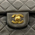 CHANEL VINTAGE CLASSIC FLAP MEDIUM CHAIN SHOULDER BAG GRAY LAMB SKIN 90270801 - PURPOSE