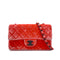 CHANEL MINI MATELASSE CHAIN SHOULDER BAG RED VELOR 90270802 - PURPOSE