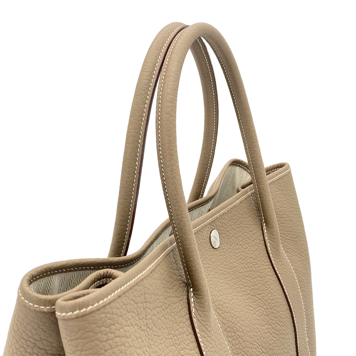 HERMES GARDEN PARTY PM ETOUPE VEAU NEGONDA TOTE BAG □K 90270803