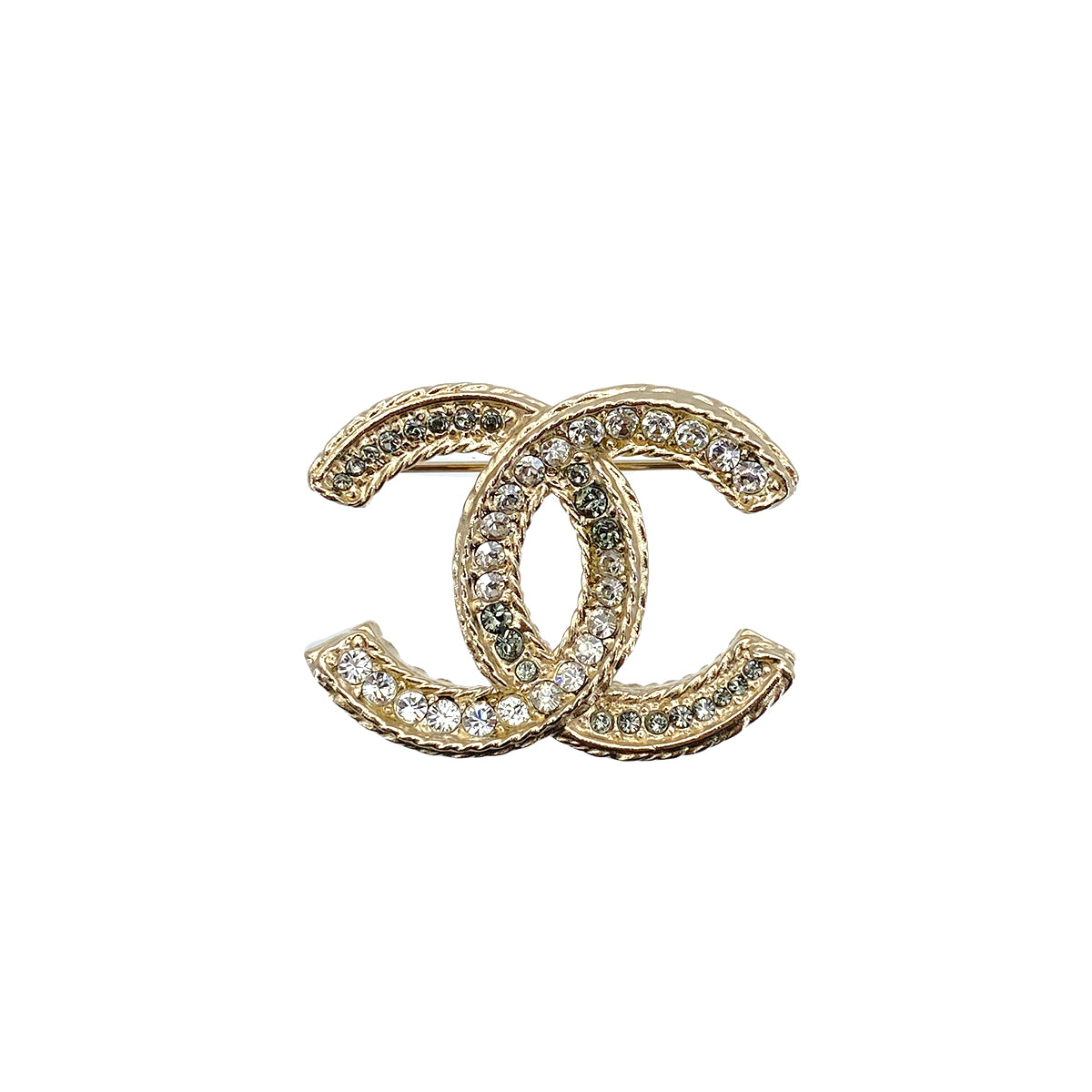CHANEL BROACH RHINESTONE COCOMARK ACCESSORY A13C 90270813