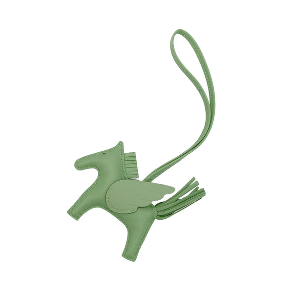 HERMES BAG CHARM RODEO PEGASUS PM VERT CRIQUET B 90270818 - PURPOSE