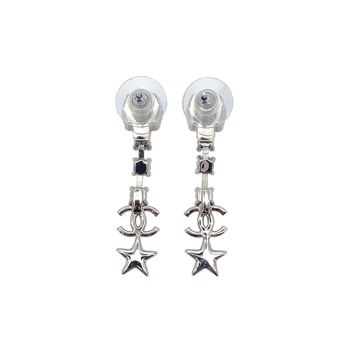 CHANEL EARRINGS COCOMARK STAR RHINESTONE ACCESSORY B20P 90270831