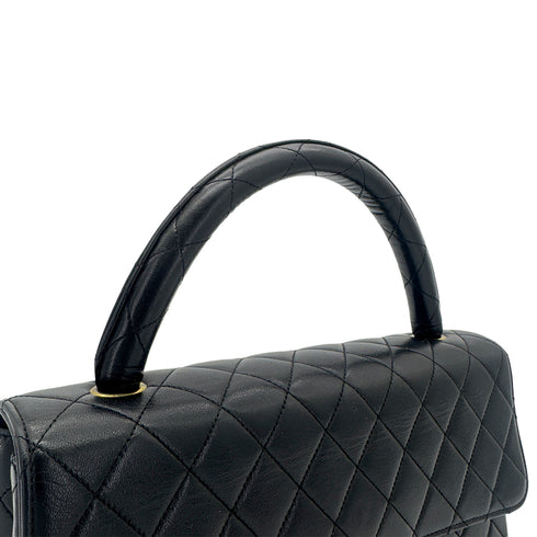 CHANEL VINTAGE PARENT-CHILD BAG PARENTS ONLY BLACK LAMB SKIN 90270847 - PURPOSE
