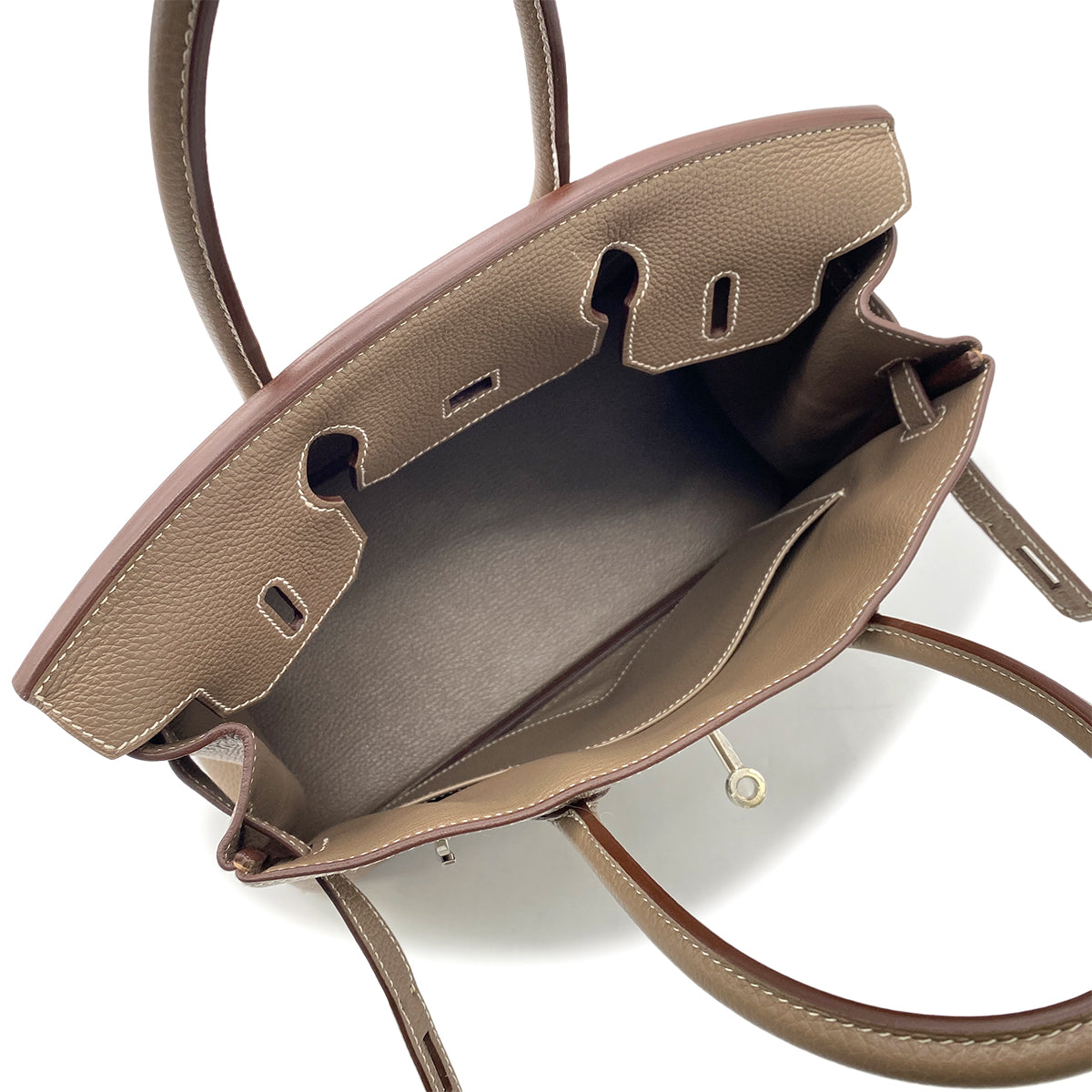 HERMES BIRKIN 30 ETOUPE TOGO HAND BAG □N SHW 90270853