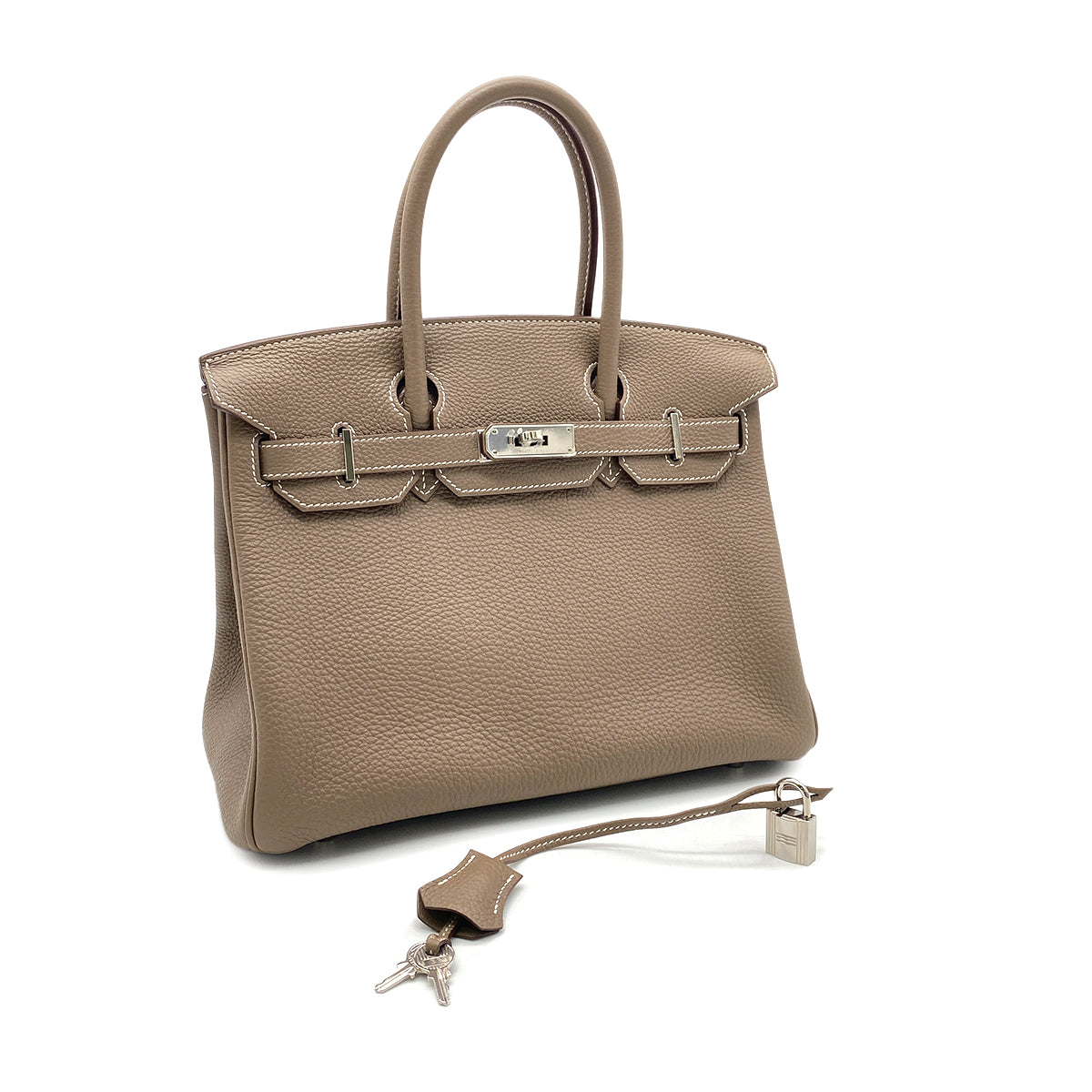 HERMES BIRKIN 30 ETOUPE TOGO HAND BAG □N SHW 90270853