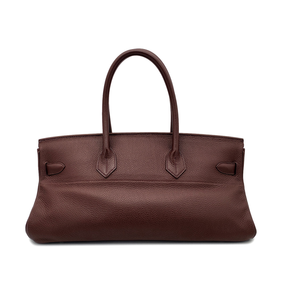 HERMES SHOULDER BIRKIN 42 BROWN TYPE TAURILLON CLEMENCE □H SHW 90270856