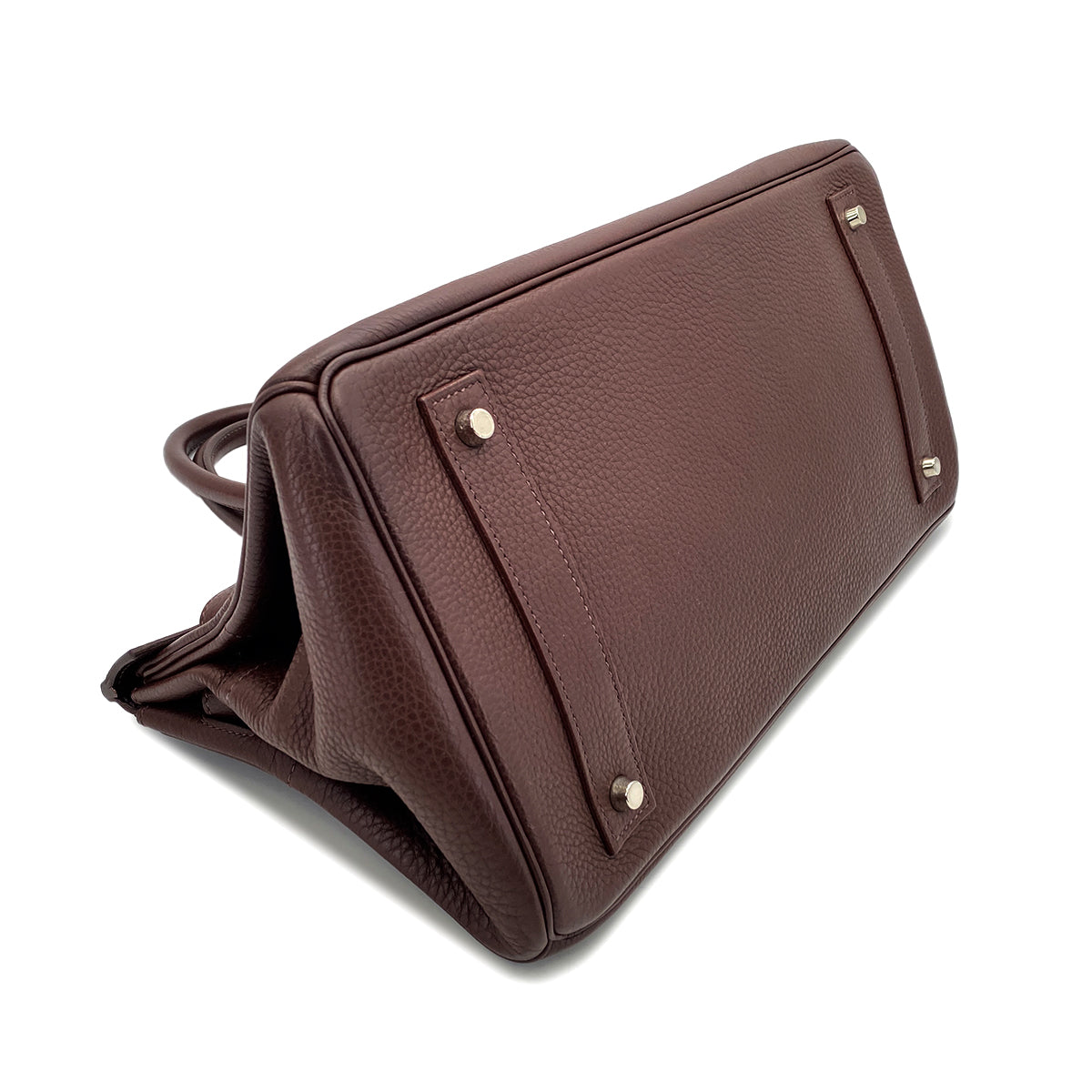 HERMES SHOULDER BIRKIN 42 BROWN TYPE TAURILLON CLEMENCE □H SHW 90270856