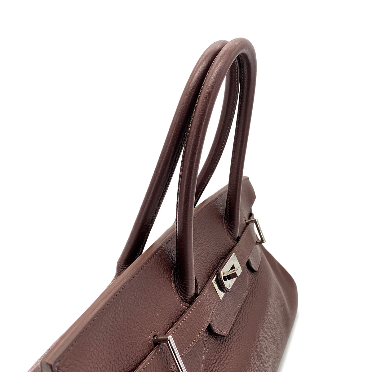 HERMES SHOULDER BIRKIN 42 BROWN TYPE TAURILLON CLEMENCE □H SHW 90270856