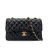 CHANEL VINTAGE CLASSIC FLAP SMALL CHAIN SHOULDER BAG BLACK LAMB SKIN 90270863 - PURPOSE